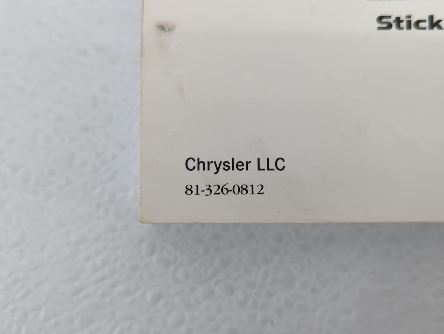 2008 Jeep Patriot Owners Manual Book Guide P/N:81-326-0812 OEM Used Auto Parts - Oemusedautoparts1.com