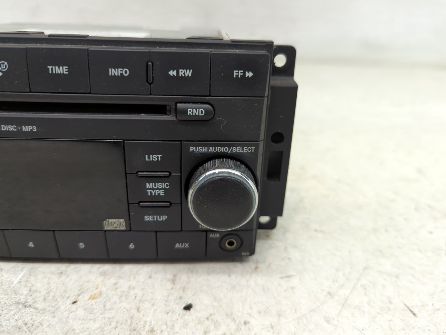 2008 Jeep Wrangler Radio AM FM Cd Player Receiver Replacement P/N:05064421AF Fits OEM Used Auto Parts - Oemusedautoparts1.co