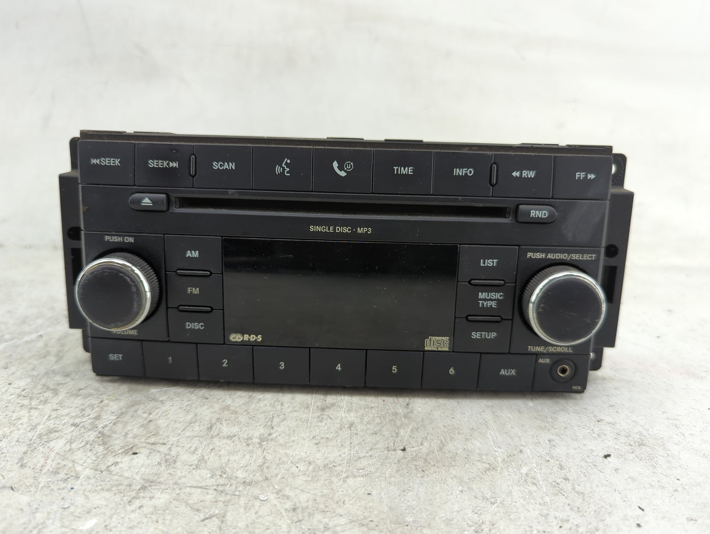 2008-2009 Jeep Wrangler Radio AM FM Cd Player Receiver Replacement P/N:P05064411AF CBA UH0A8P Fits Fits 2008 2009 2010 OEM U