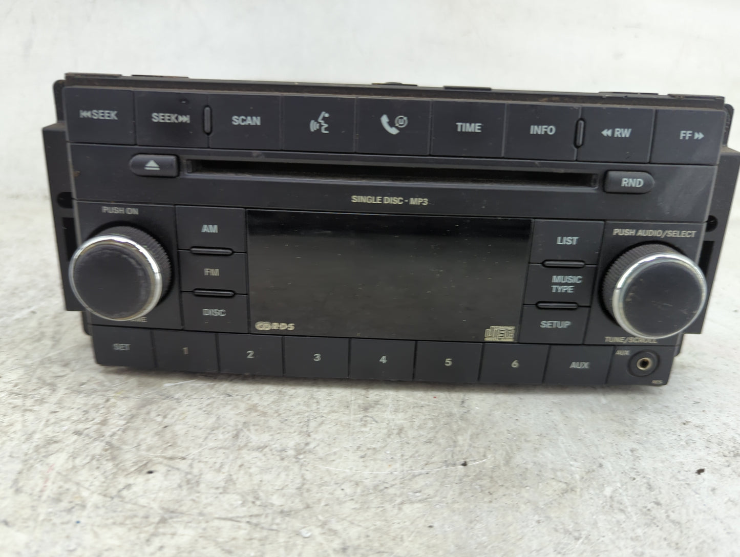 2008-2009 Jeep Wrangler Radio AM FM Cd Player Receiver Replacement P/N:P05064411AF CBA UH0A8P Fits Fits 2008 2009 2010 OEM U