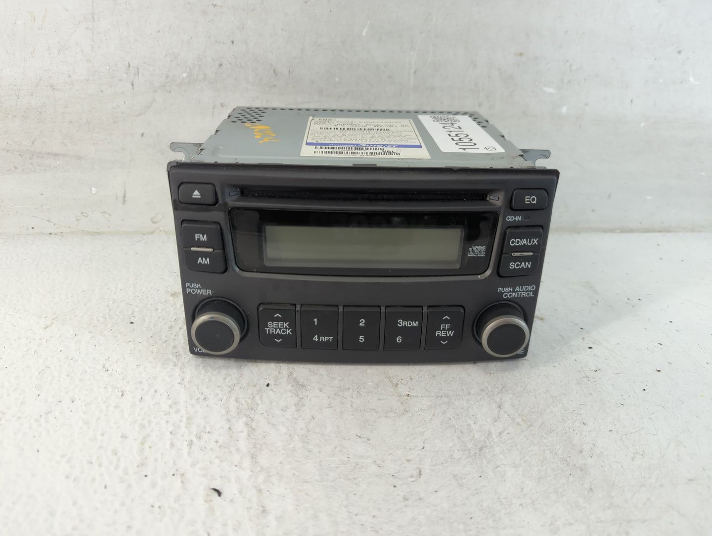 2008 Kia Optima Radio AM FM Cd Player Receiver Replacement P/N:96140-2G600T0 Fits OEM Used Auto Parts - Oemusedautoparts1.co