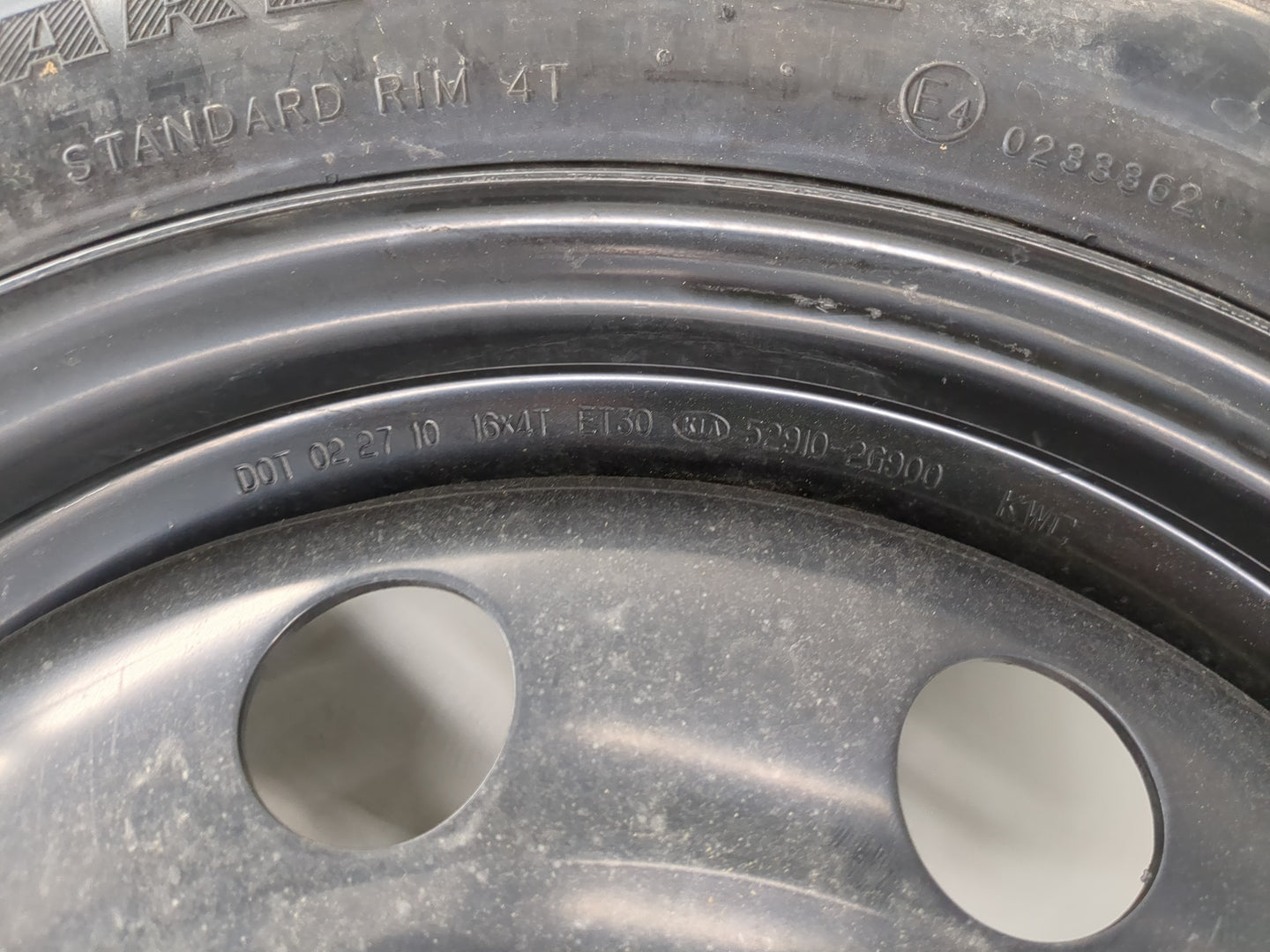 2006-2010 Kia Optima Spare Donut Tire Wheel Rim Oem - Oemusedautoparts1.com