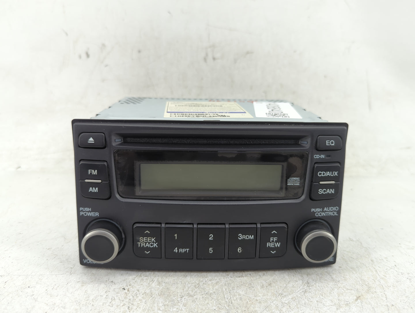 2008 Kia Optima Radio AM FM Cd Player Receiver Replacement P/N:96140-2G600T0 Fits OEM Used Auto Parts - Oemusedautoparts1.co