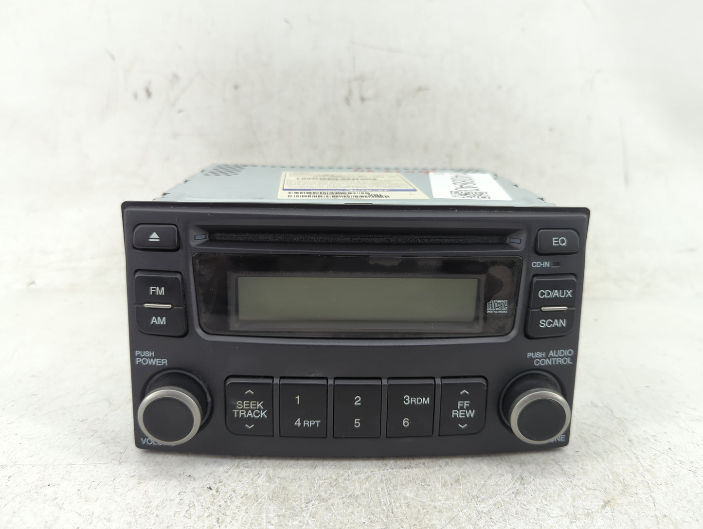 2008 Kia Optima Radio AM FM Cd Player Receiver Replacement P/N:96140-2G600T0 Fits OEM Used Auto Parts - Oemusedautoparts1.co