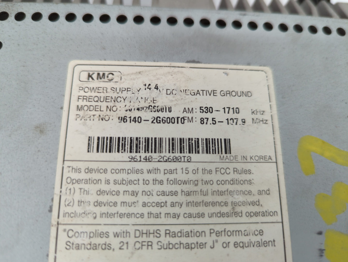 2008-2008 Kia Optima Am Fm Cd Player Radio Receiver - Oemusedautoparts1.com