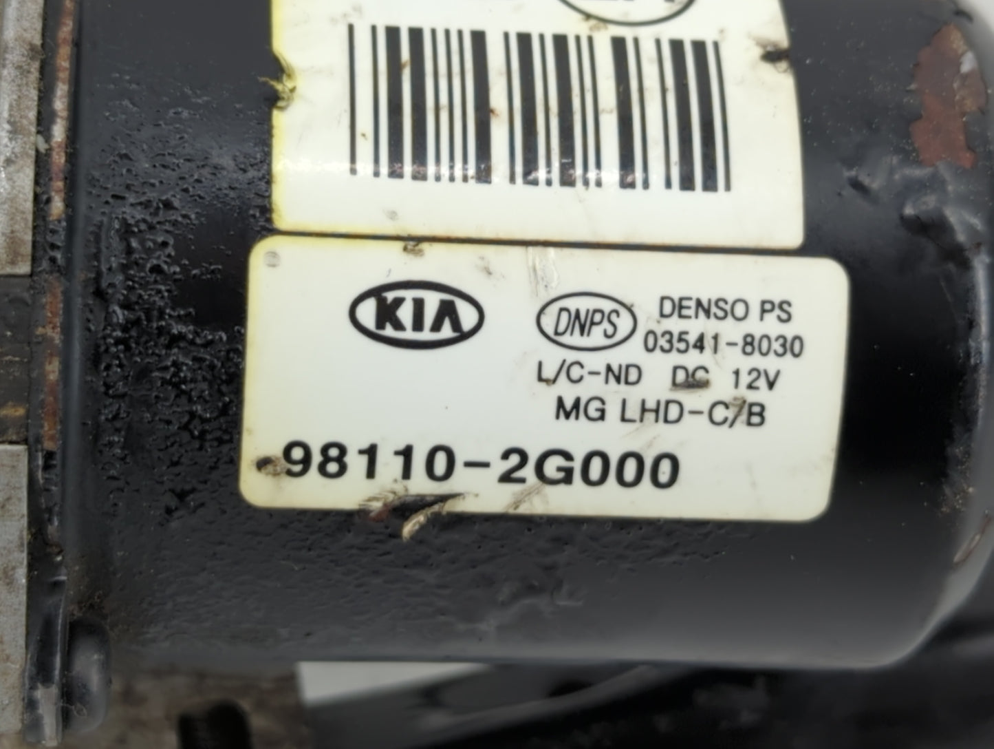2006-2008 Kia Optima Front Windshield Wiper Motor P/N:98110-2G000 Fits Fits 2006 2007 2008 OEM Used Auto Parts - Oemusedauto