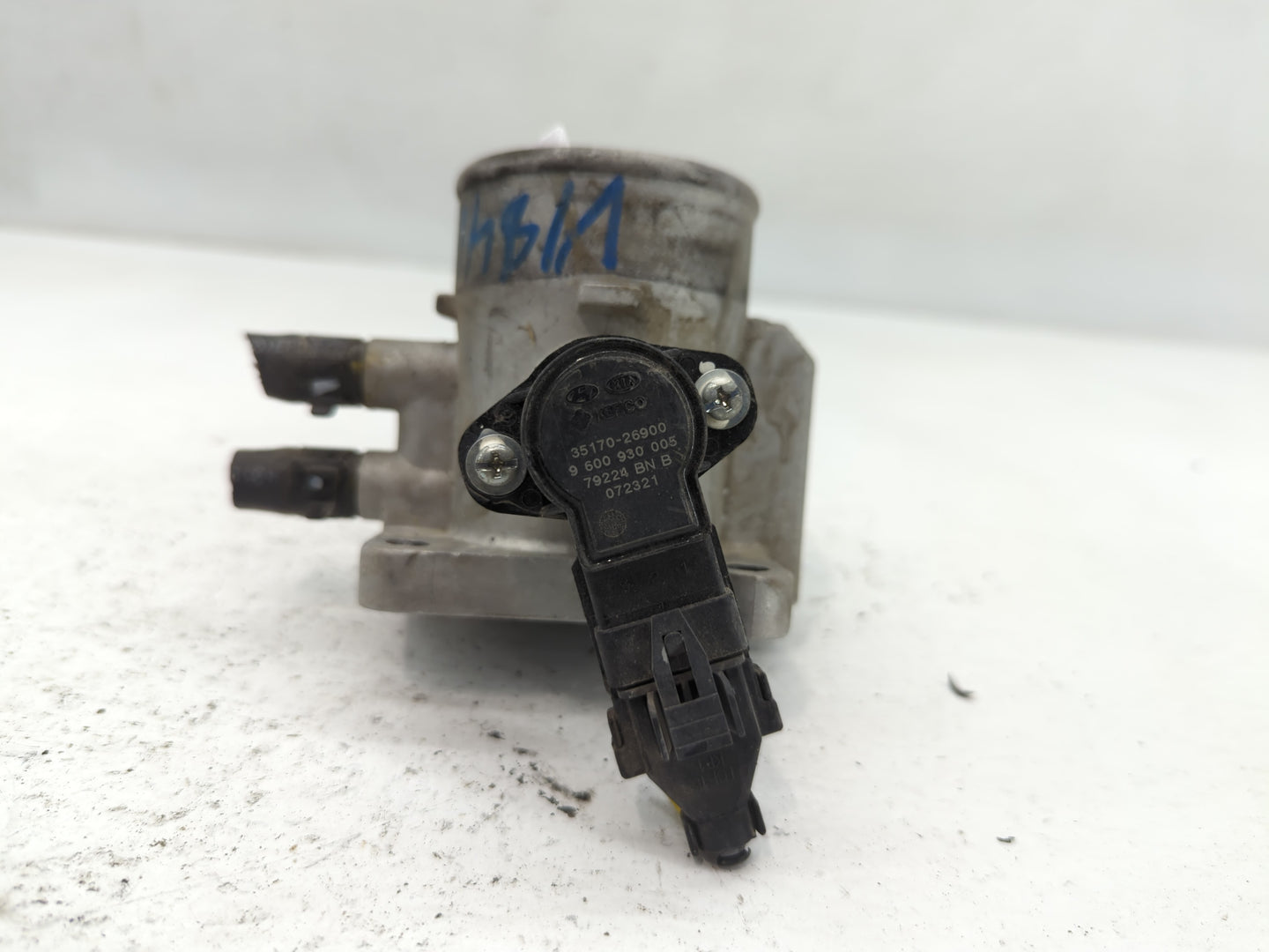 2006-2011 Kia Rio Throttle Body P/N:9 600 930 005 35170-26900 Fits Fits 2006 2007 2008 2009 2010 2011 OEM Used Auto Parts - 