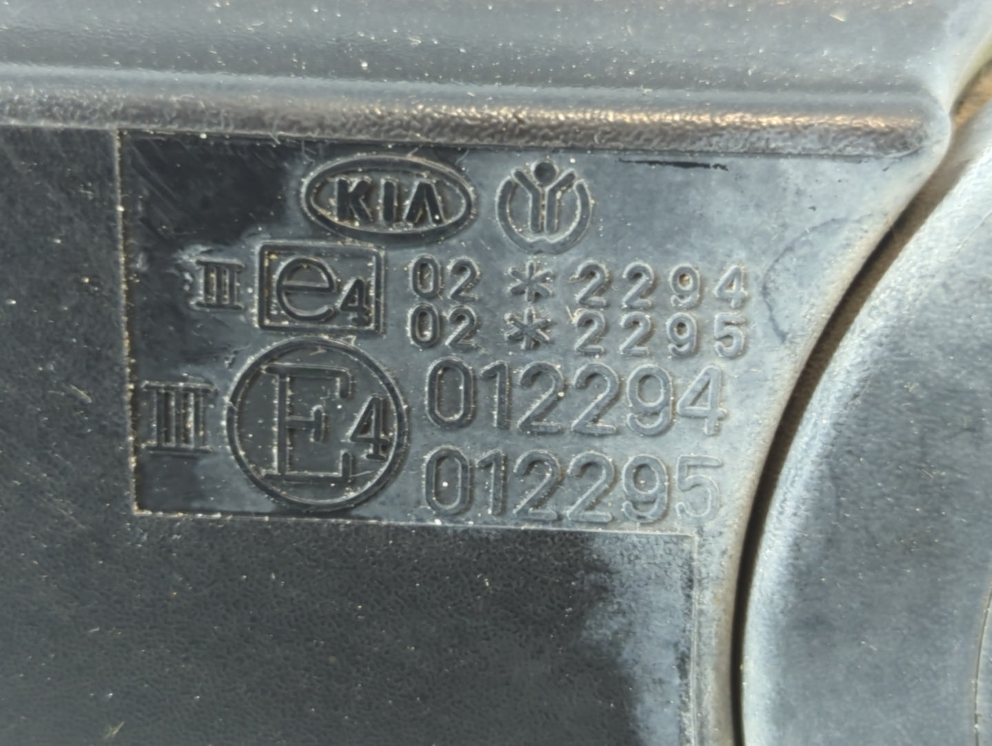 2008 Kia Rio Driver Left Side View Manual Door Mirror Orange - Oemusedautoparts1.com