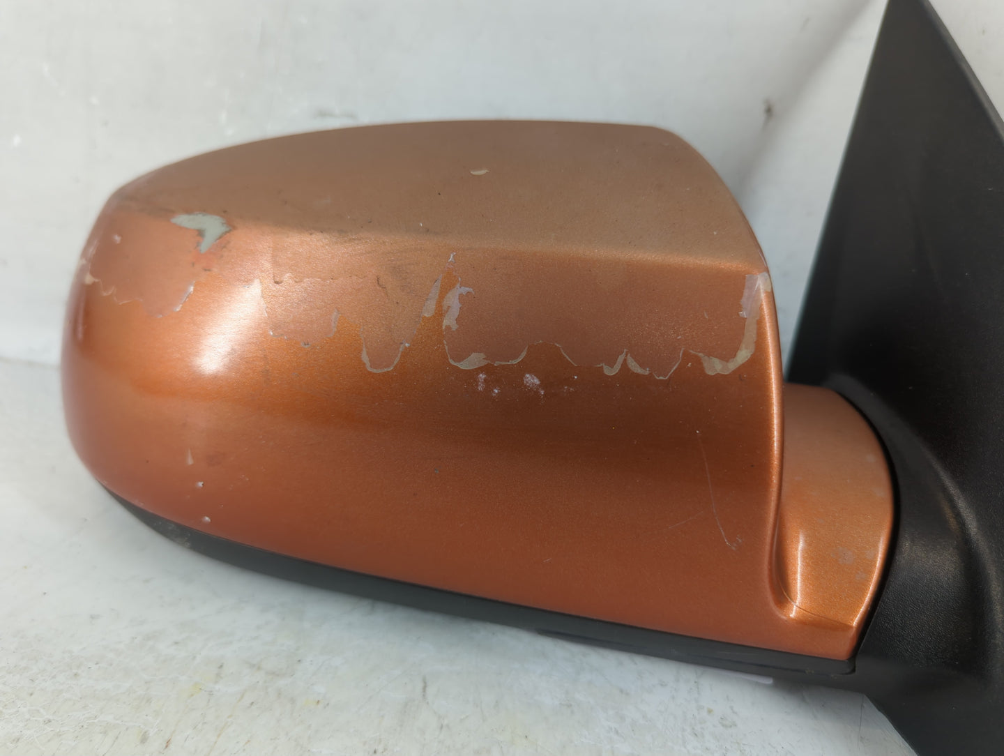 2008 Kia Rio Passenger Right Side View Manual Door Mirror Orange - Oemusedautoparts1.com