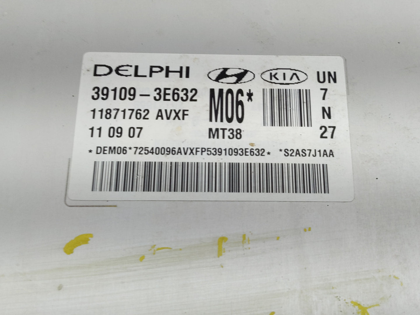 2008-2010 Kia Rondo PCM Engine Control Computer ECU ECM PCU OEM P/N:11871762 AVXF 39109-3E632 Fits Fits 2008 2009 2010 OEM U