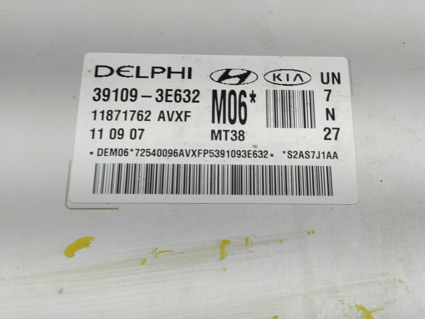 2008-2010 Kia Rondo PCM Engine Control Computer ECU ECM PCU OEM P/N:11871762 AVXF 39109-3E632 Fits Fits 2008 2009 2010 OEM U
