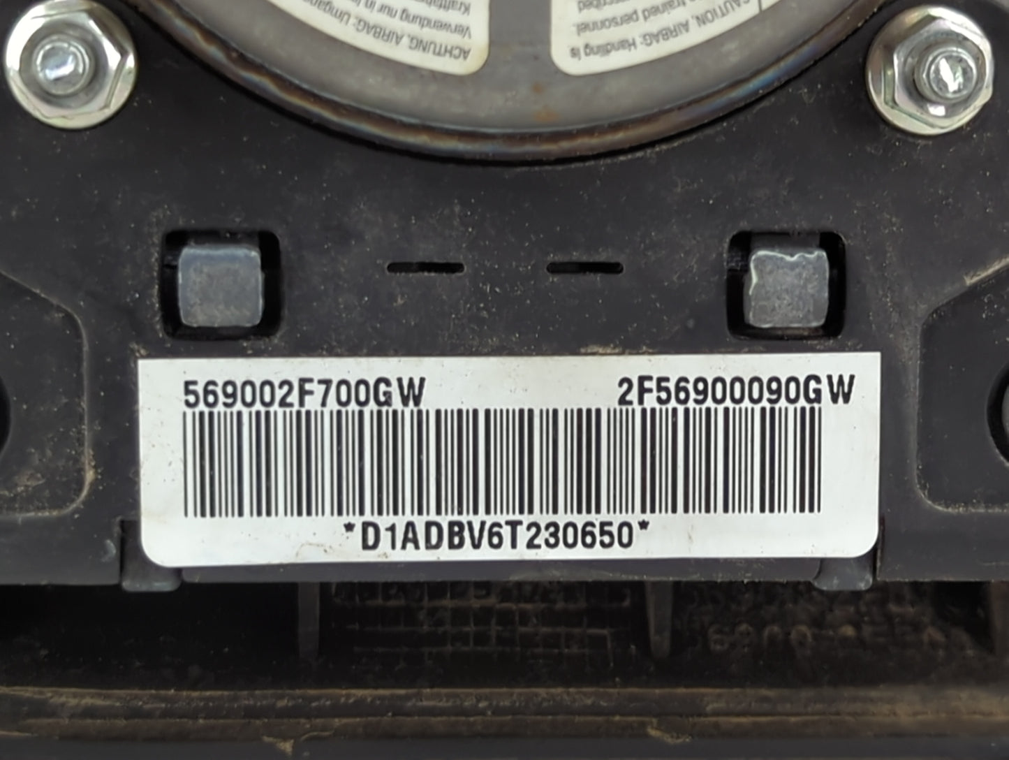 2007-2009 Kia Spectra Air Bag Driver Left Steering Wheel Mounted - Oemusedautoparts1.com