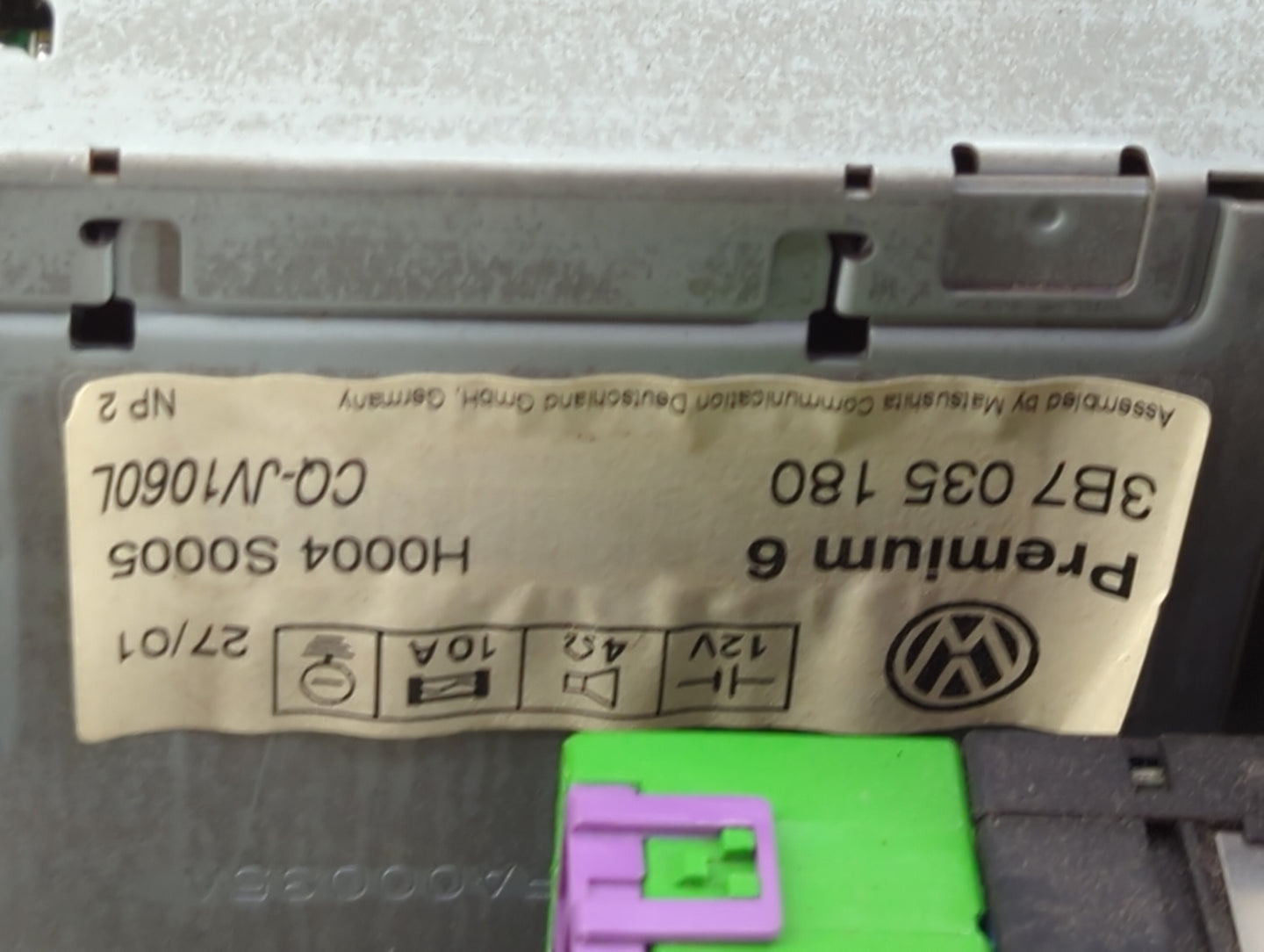 2007-2009 Kia Spectra Radio AM FM Cd Player Receiver Replacement P/N:CQ-JV1060L 3B7 035 180 Fits Fits 2007 2008 2009 OEM Use