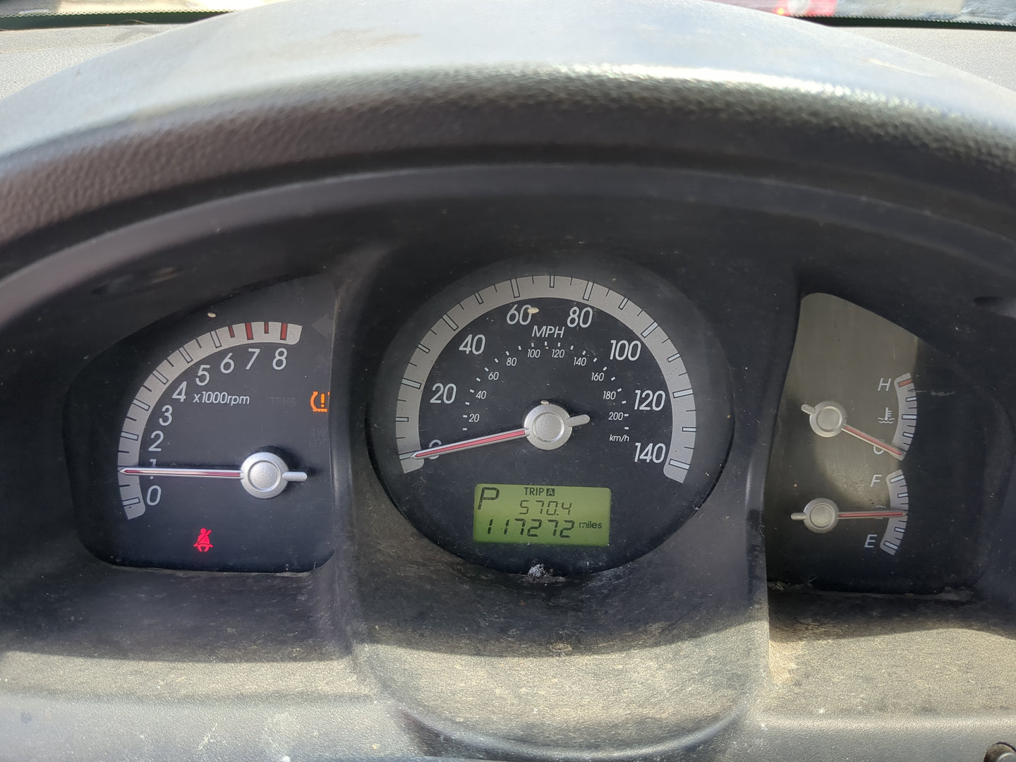 2008 Kia Sportage Instrument Cluster Speedometer Gauges Miles:117K Fits OEM Used Auto Parts - Oemusedautoparts1.com