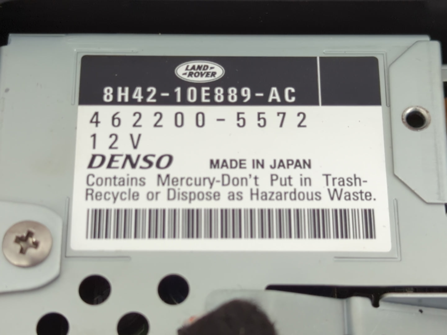 2008 Land Rover Range Rover Radio AM FM Cd Player Receiver Replacement P/N:8H42-10E889-AC 462200-5572 Fits OEM Used Auto Par