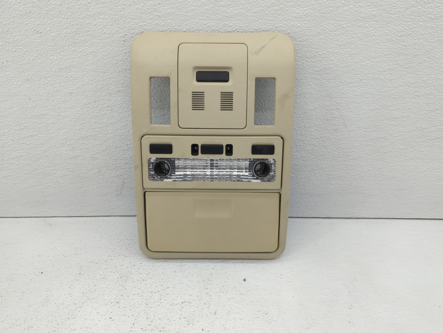 2008 Land Rover Range Rover Overhead Roof Console Cream - Oemusedautoparts1.com