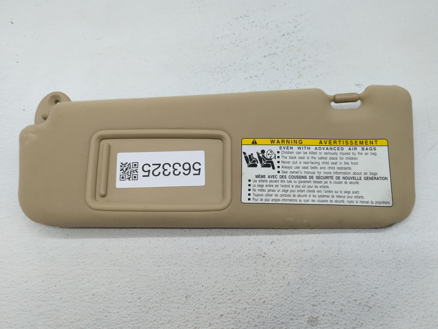 2008 Lexus Es250 Sun Visor Shade Replacement Driver Left Mirror Fits Fits 2007 2009 OEM Used Auto Parts - Oemusedautoparts1.