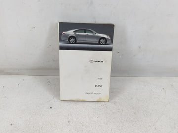 2008 Lexus Es350 Owners Manual Book Guide P/N:01999-33809 OEM Used Auto Parts - Oemusedautoparts1.com