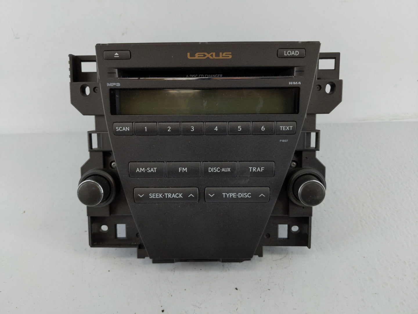 2007-2009 Lexus Es350 Radio AM FM Cd Player Receiver Replacement P/N:86120-33720 Fits Fits 2007 2008 2009 OEM Used Auto Part
