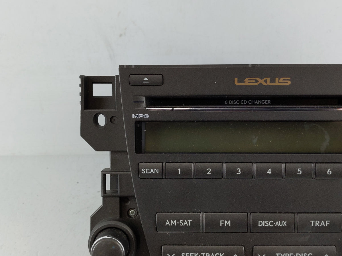 2007-2009 Lexus Es350 Radio AM FM Cd Player Receiver Replacement P/N:86120-33720 Fits 2007 2008 2009 OEM Used Auto Parts - O