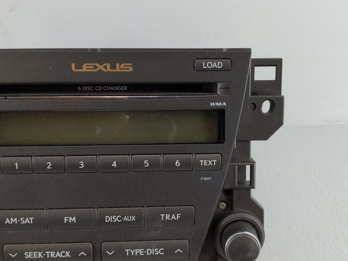 2007-2009 Lexus Es350 Radio AM FM Cd Player Receiver Replacement P/N:86120-33720 Fits 2007 2008 2009 OEM Used Auto Parts - O