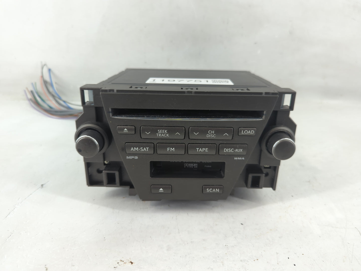 2007-2009 Lexus Es350 Radio AM FM Cd Player Receiver Replacement P/N:2024B-BT005A 86430-33013 Fits Fits 2007 2008 2009 OEM U