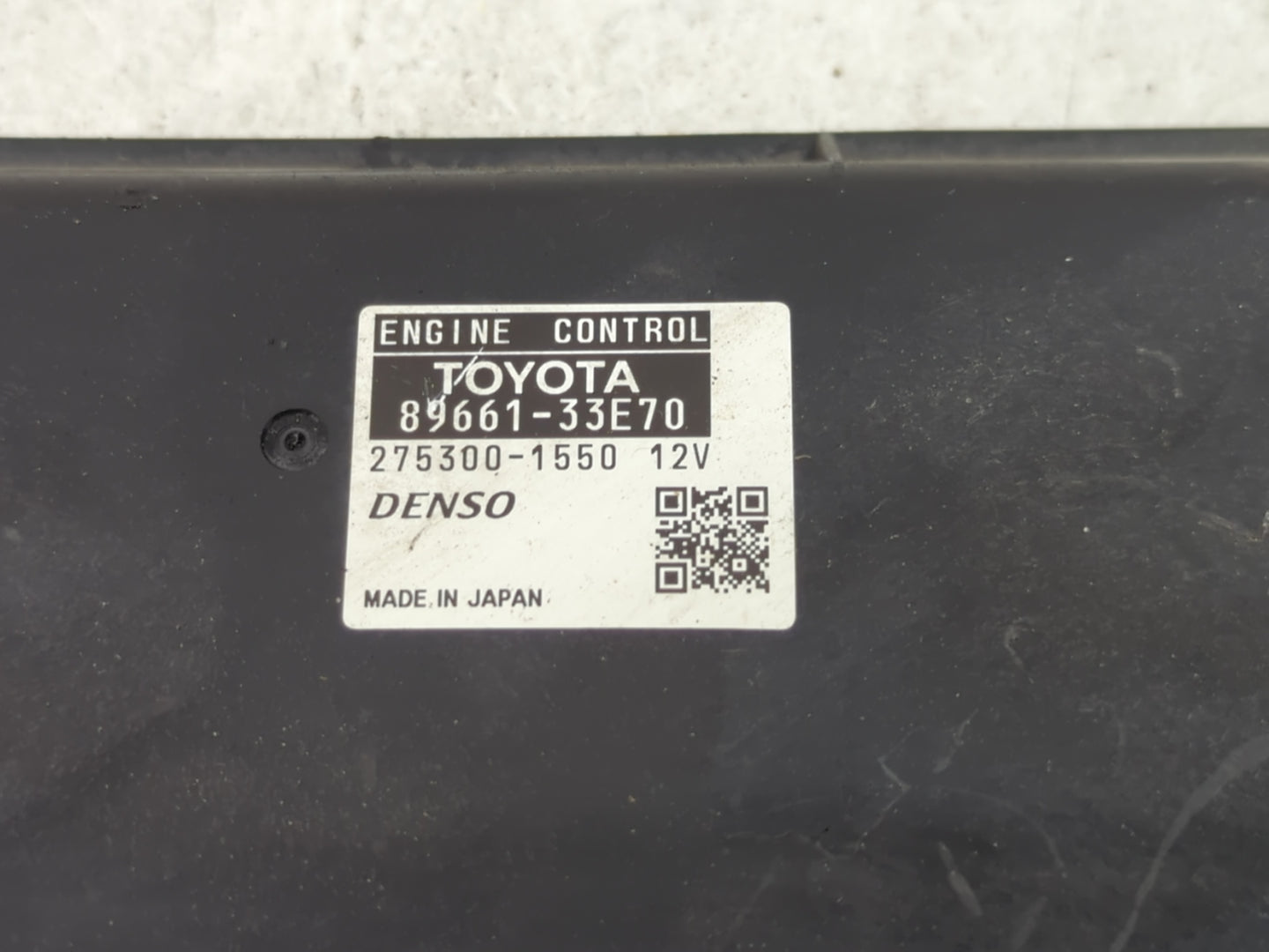 2008-2009 Lexus Es350 PCM Engine Control Computer ECU ECM PCU OEM P/N:275300-1550 89661-33E70 Fits Fits 2008 2009 OEM Used A