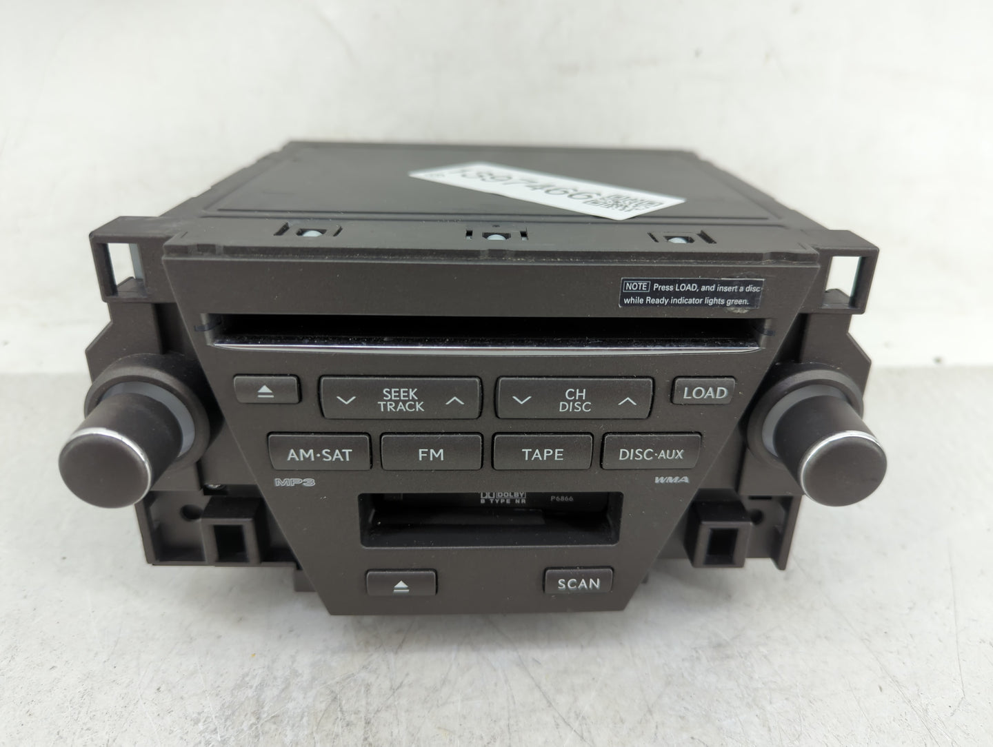 2007-2009 Lexus Es350 Radio AM FM Cd Player Receiver Replacement Fits Fits 2007 2008 2009 OEM Used Auto Parts - Oemusedautop