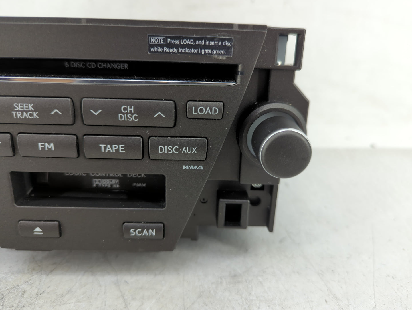 2007-2009 Lexus Es350 Radio AM FM Cd Player Receiver Replacement Fits Fits 2007 2008 2009 OEM Used Auto Parts - Oemusedautop