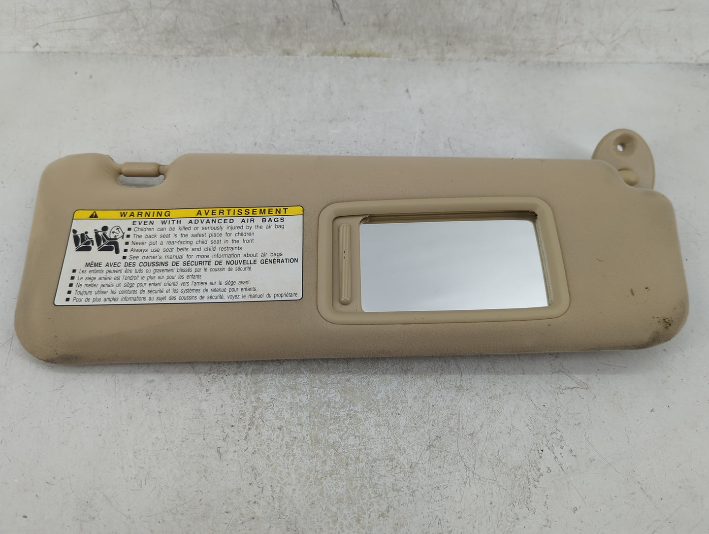 2007-2009 Lexus Es350 Sun Visor Shade Replacement Passenger Right Mirror Fits Fits 2007 2008 2009 OEM Used Auto Parts - Oemu