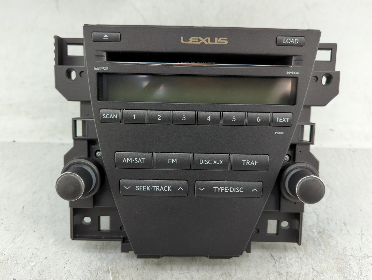 2007-2009 Lexus Es350 Radio AM FM Cd Player Receiver Replacement P/N:86120-33720 Fits Fits 2007 2008 2009 OEM Used Auto Part