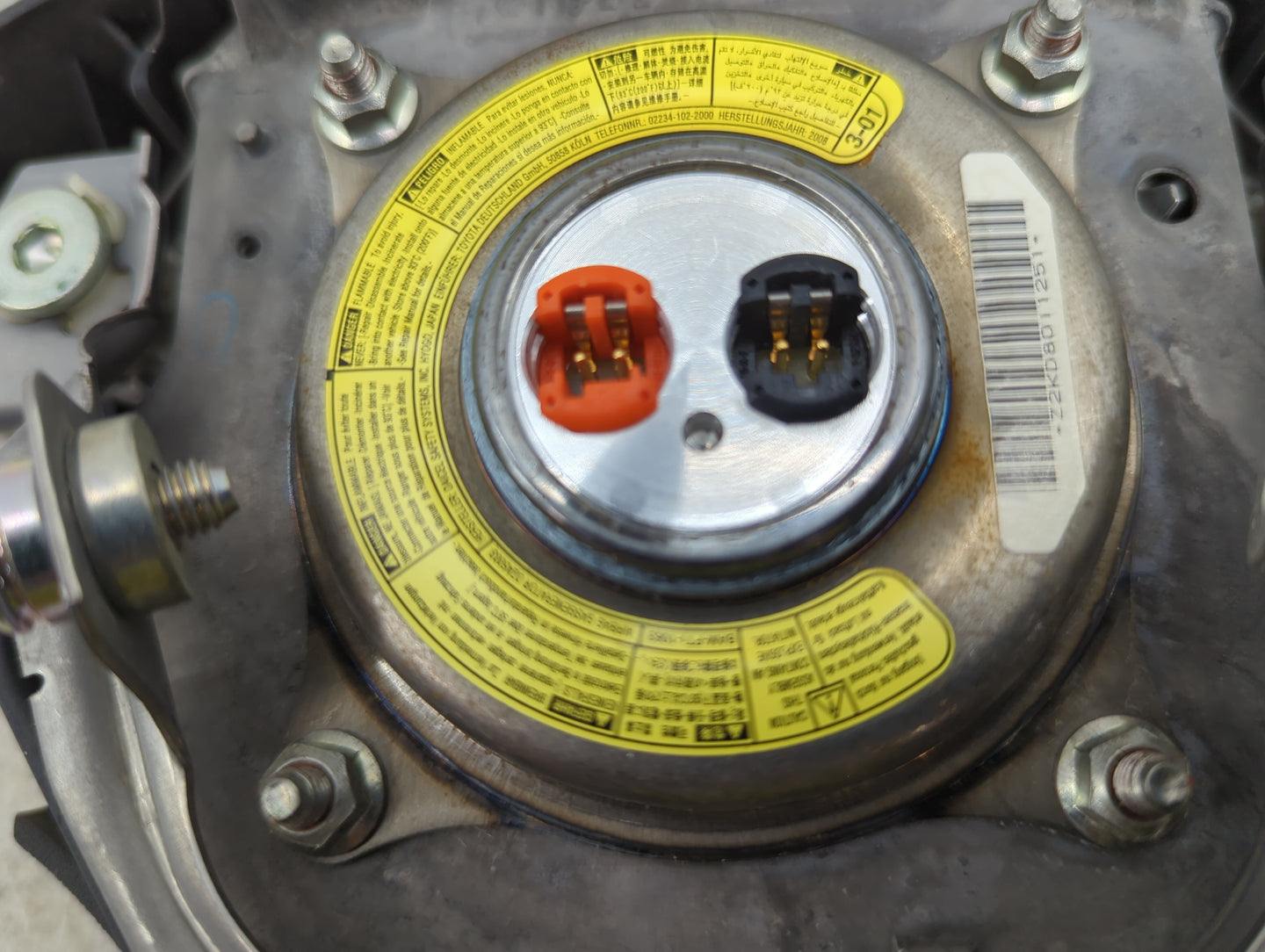 2008 Lexus Es350 Air Bag Driver Left Steering Wheel Mounted P/N:Z2KD8011251 Fits OEM Used Auto Parts - Oemusedautoparts1.com
