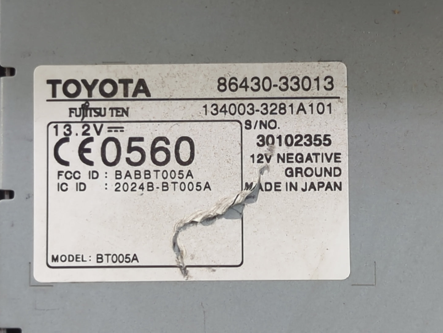 2008 Lexus Es350 Information Display Screen Black - Oemusedautoparts1.com