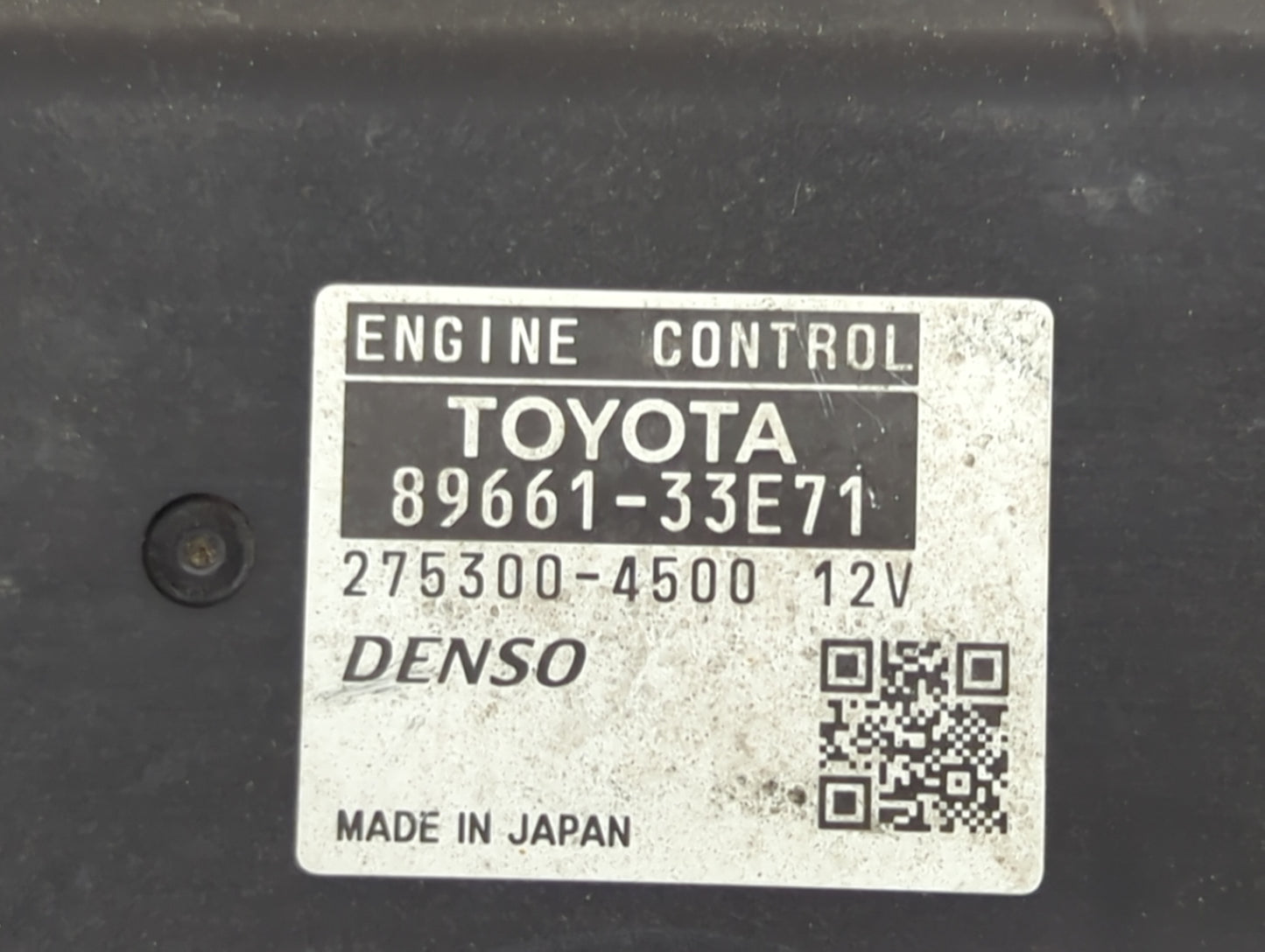 2008-2009 Lexus Es350 PCM Engine Control Computer ECU ECM PCU OEM P/N:89661-33E71 275300-4500 Fits Fits 2008 2009 OEM Used A