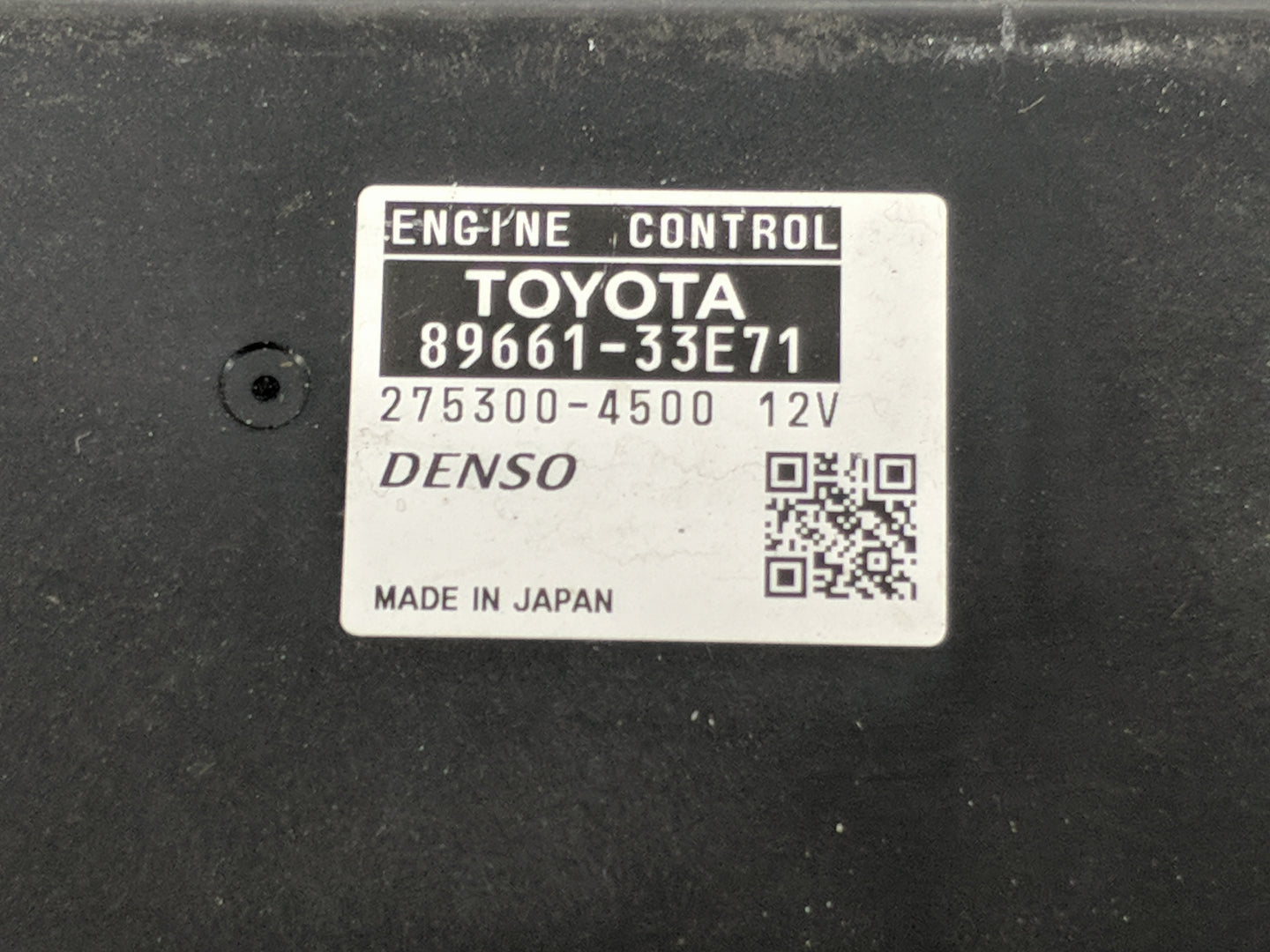 2008-2009 Lexus Es350 PCM Engine Control Computer ECU ECM PCU OEM P/N:89661-33E71 275300-4500 Fits Fits 2008 2009 OEM Used A