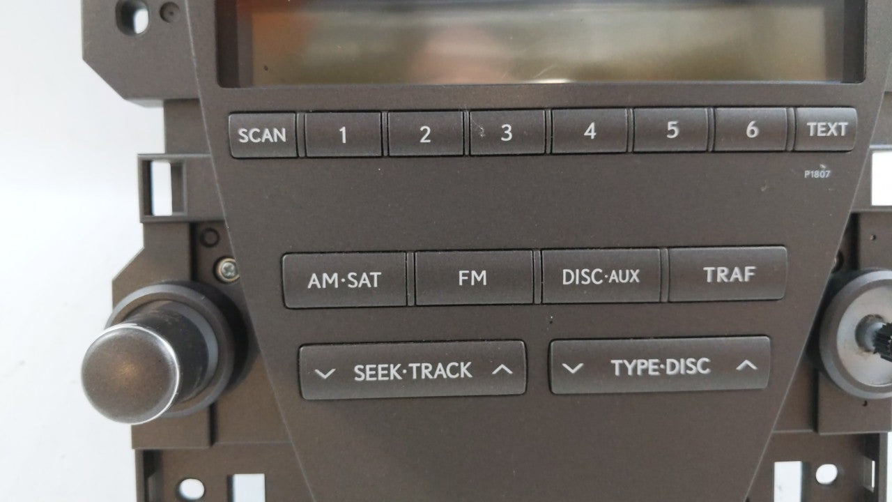 2007-2009 Lexus Es350 Radio AM FM Cd Player Receiver Replacement P/N:86120-33720-1 86120-33720 Fits Fits 2007 2008 2009 OEM 