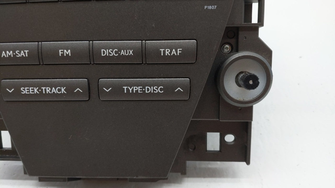 2007-2009 Lexus Es350 Radio AM FM Cd Player Receiver Replacement P/N:86120-33720-1 86120-33720 Fits Fits 2007 2008 2009 OEM 