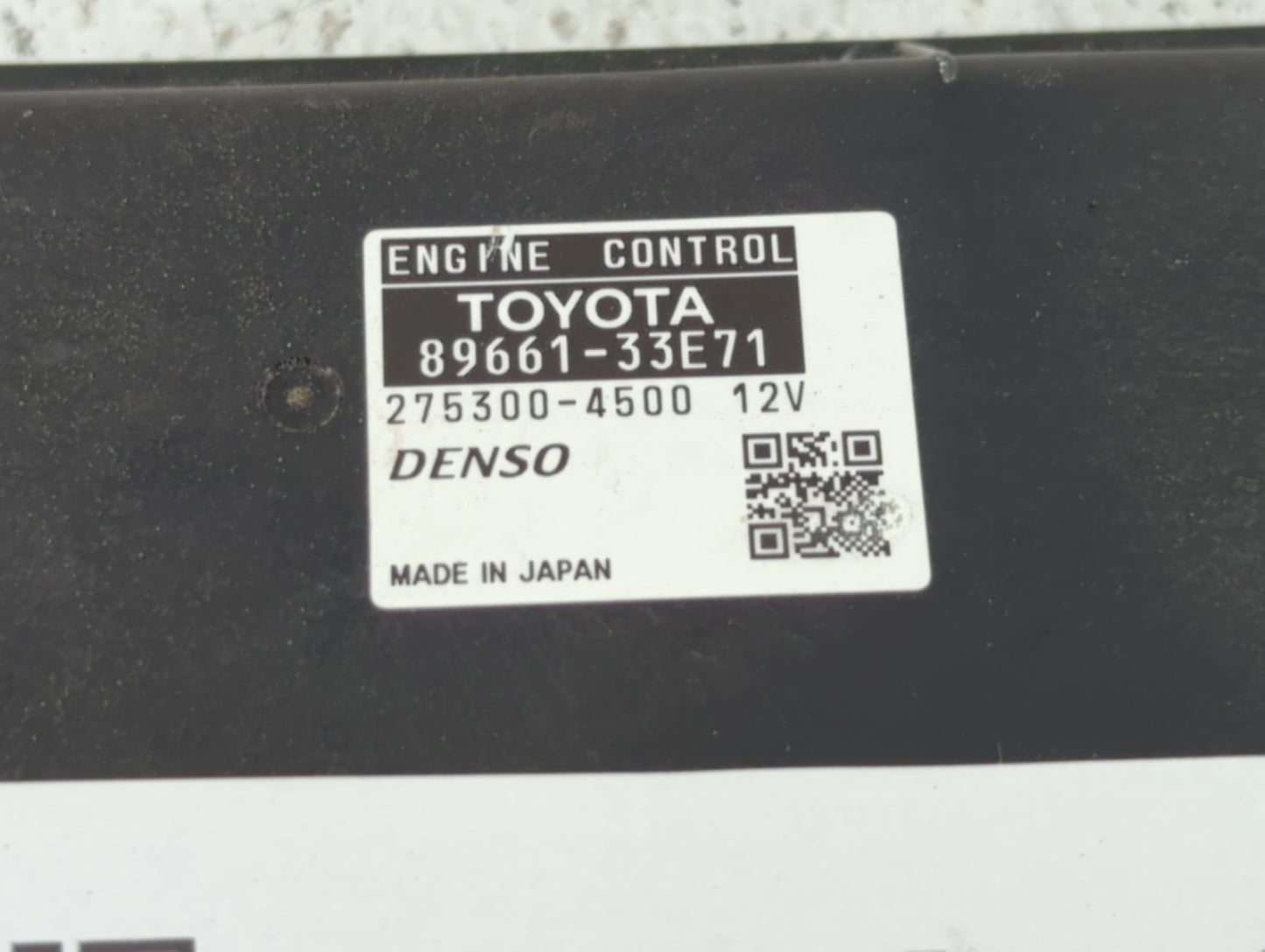2008-2009 Lexus Es350 PCM Engine Control Computer ECU ECM PCU OEM P/N:89661-33E71 89661-33E70 Fits Fits 2008 2009 OEM Used A