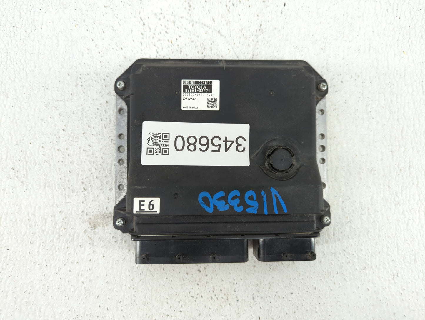 2008-2009 Lexus Es350 PCM Engine Control Computer ECU ECM PCU OEM P/N:89661-33E71 89661-33E70 Fits Fits 2008 2009 OEM Used A