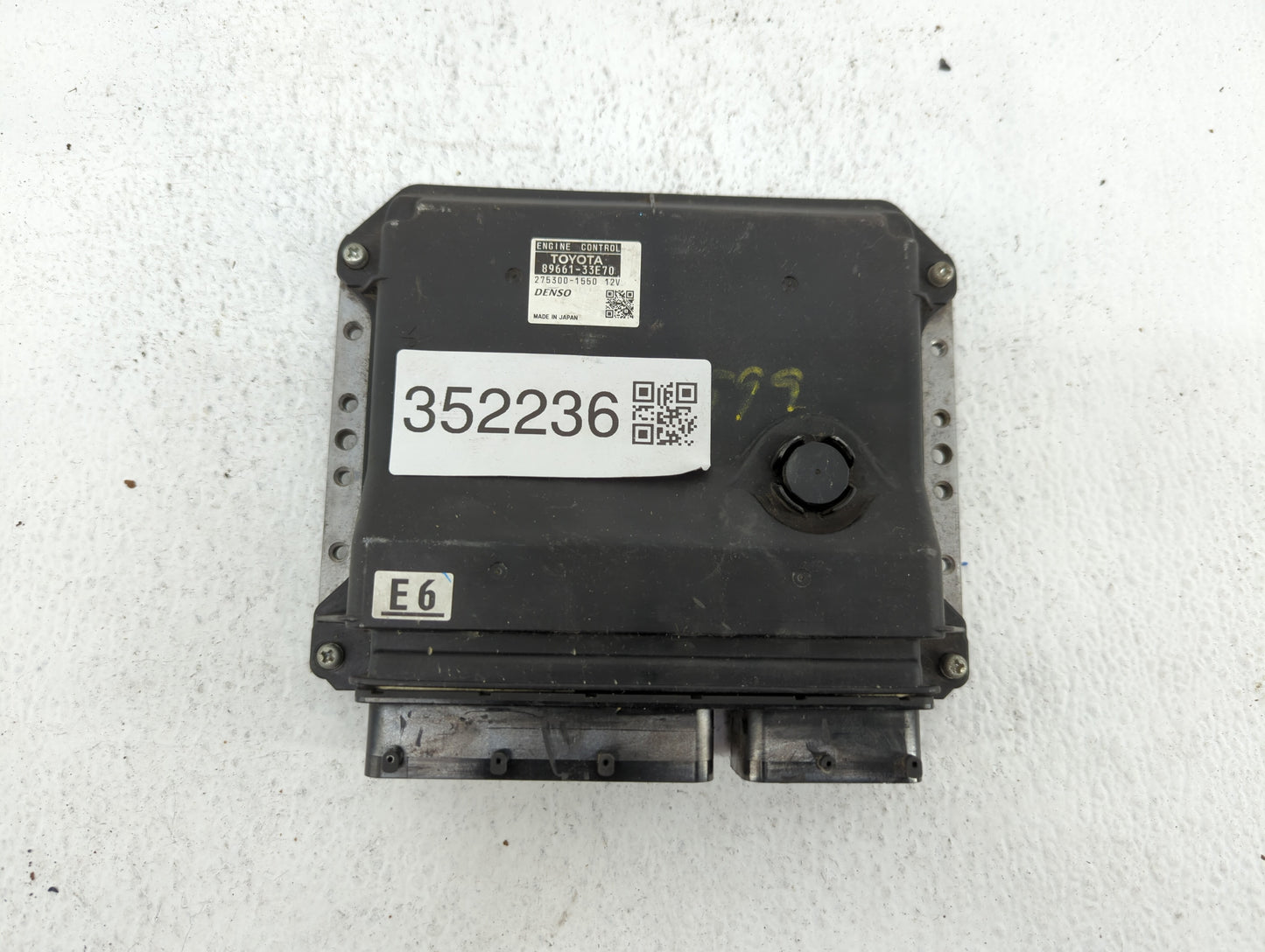 2008-2009 Lexus Es350 PCM Engine Control Computer ECU ECM PCU OEM P/N:89661-33E71 89661-33E70 Fits Fits 2008 2009 OEM Used A