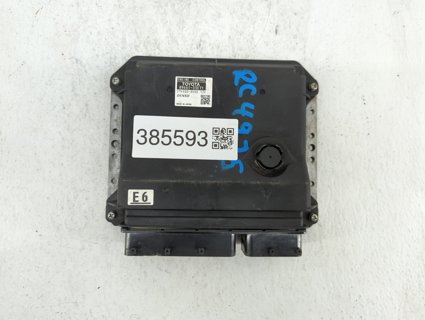 2008-2009 Lexus Es350 PCM Engine Control Computer ECU ECM PCU OEM P/N:89661-33E71 89661-33E70 Fits Fits 2008 2009 OEM Used A