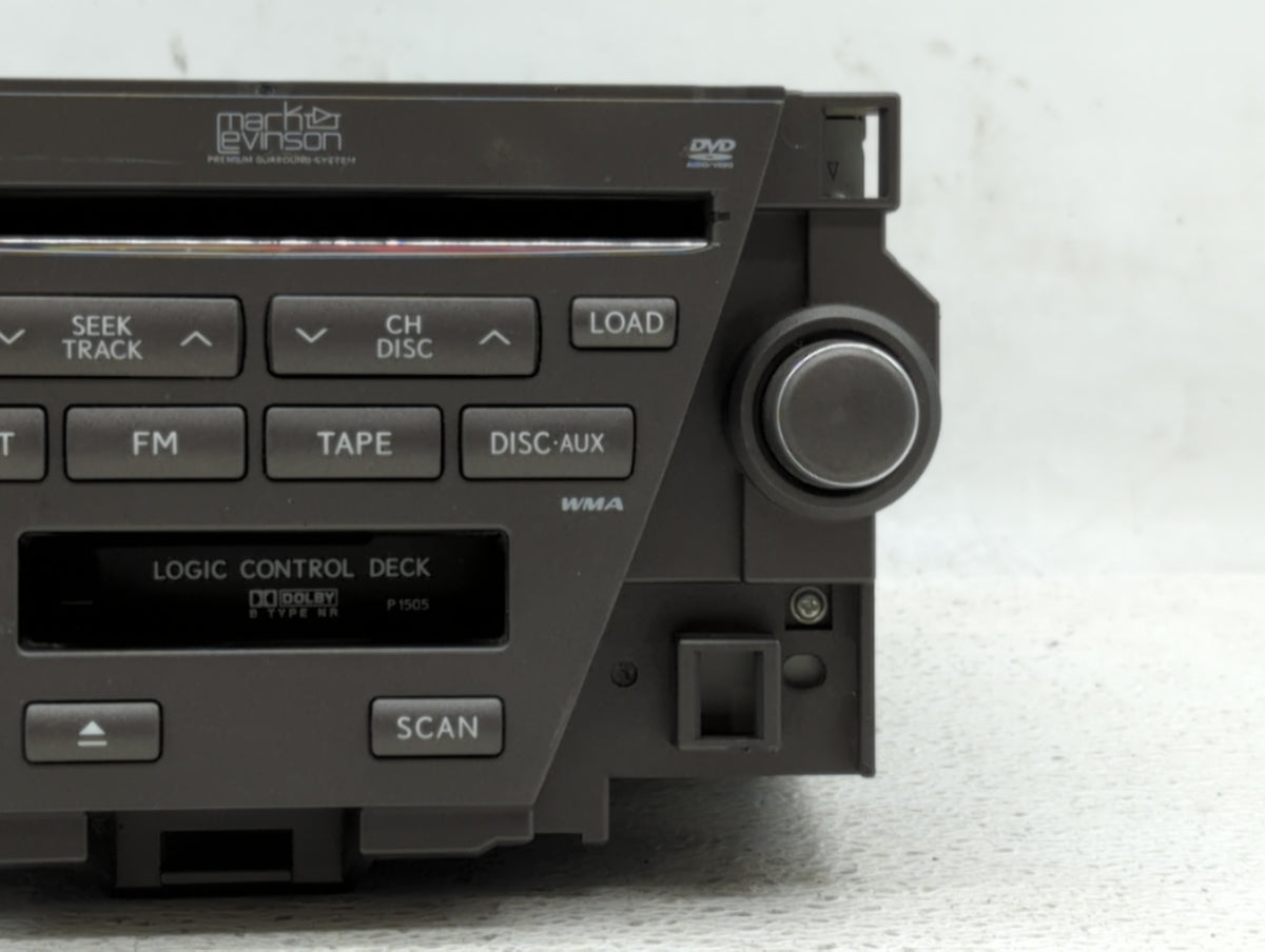 2007-2009 Lexus Es350 Radio AM FM Cd Player Receiver Replacement P/N:86120-33740 Fits Fits 2007 2008 2009 OEM Used Auto Part
