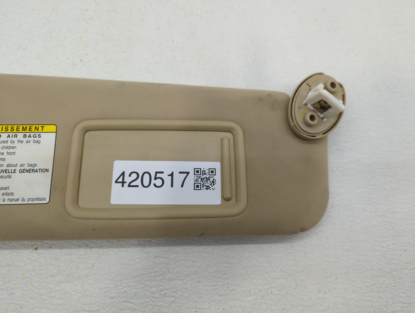 2007-2009 Lexus Es350 Sun Visor Shade Replacement Passenger Right Mirror Fits Fits 2007 2008 2009 OEM Used Auto Parts - Oemu