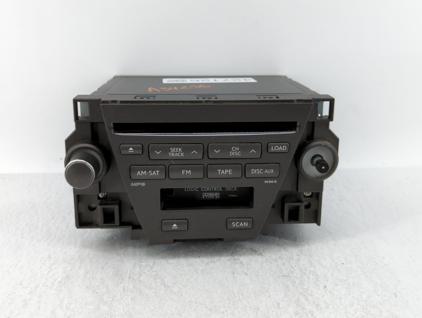 2007-2009 Lexus Es350 Radio AM FM Cd Player Receiver Replacement P/N:86120-33730 Fits Fits 2007 2008 2009 OEM Used Auto Part