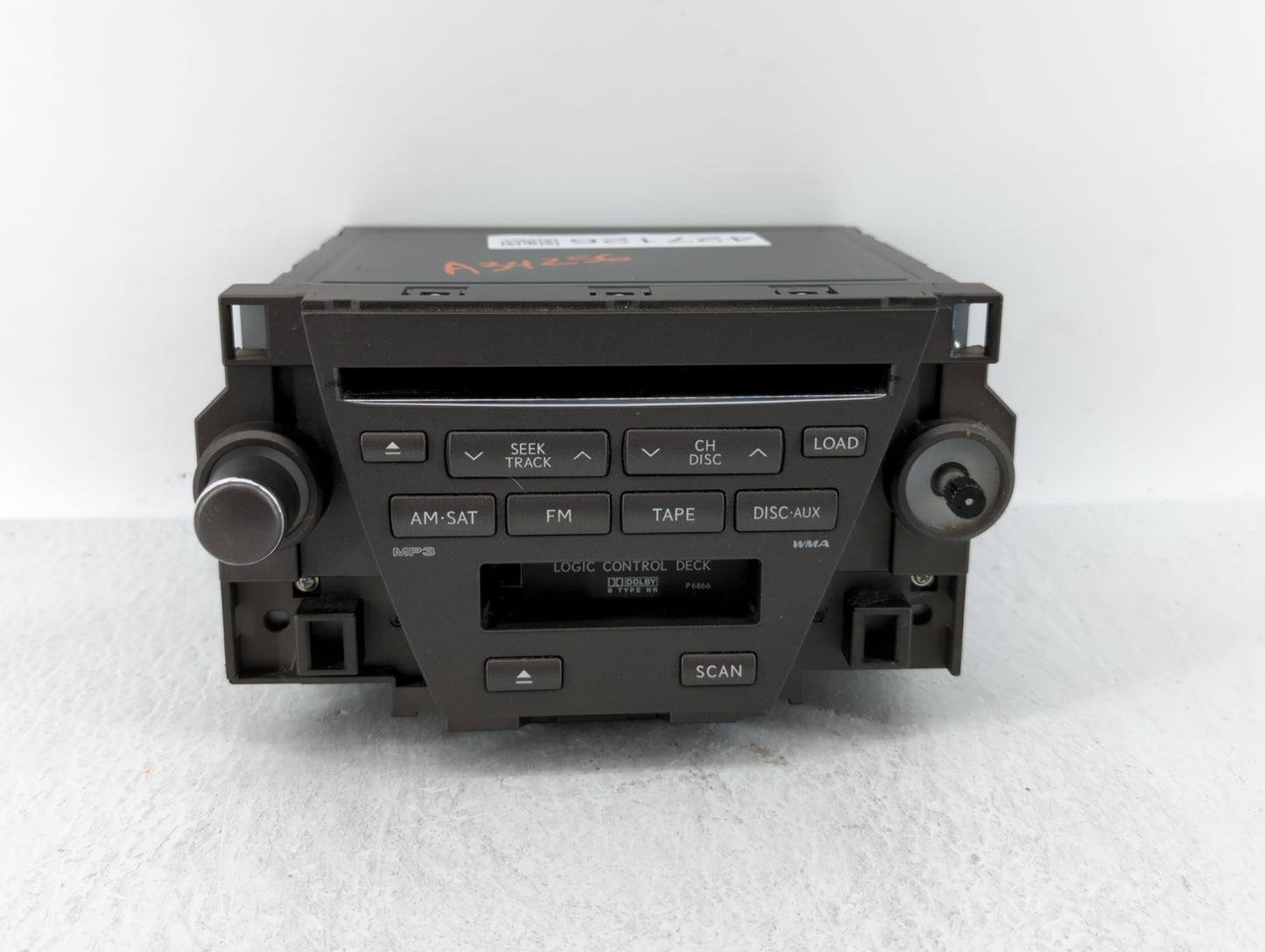 2007-2009 Lexus Es350 Radio AM FM Cd Player Receiver Replacement P/N:86120-33730 Fits Fits 2007 2008 2009 OEM Used Auto Part