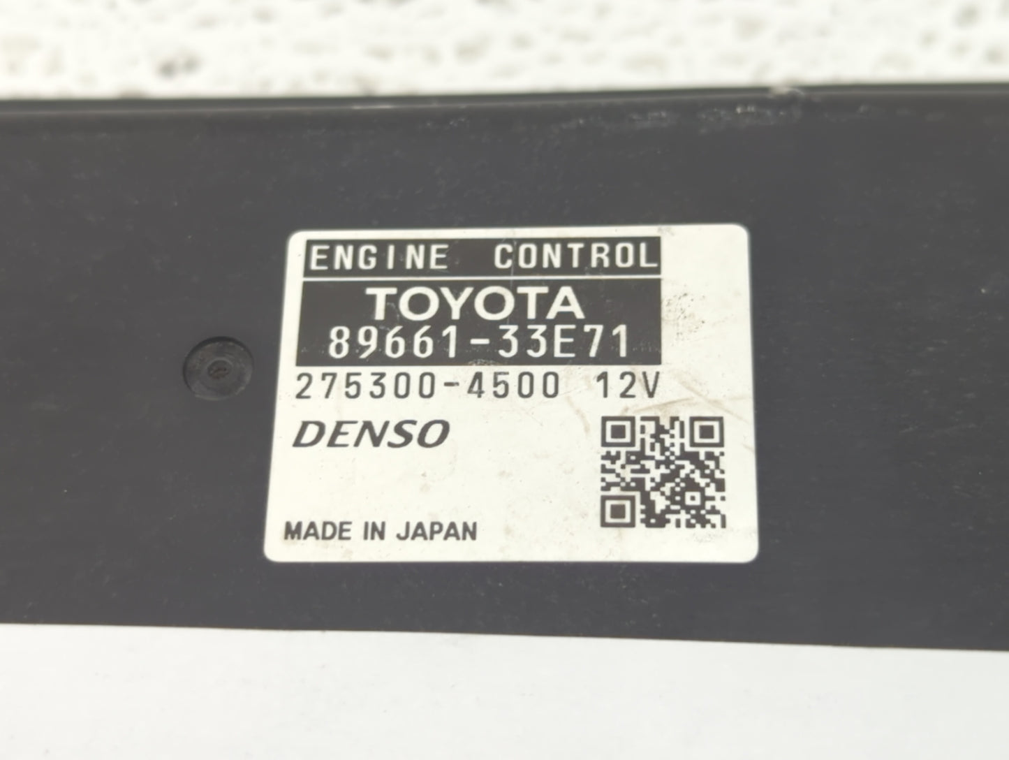 2008-2009 Lexus Es350 PCM Engine Control Computer ECU ECM PCU OEM P/N:89661-33E71 89661-33E70 Fits Fits 2008 2009 OEM Used A