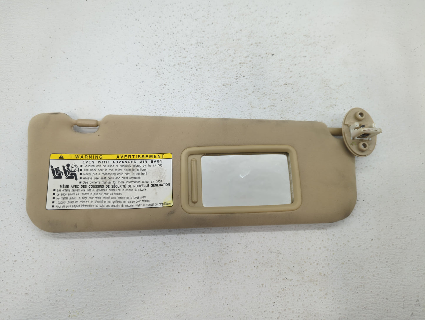 2007-2009 Lexus Es350 Sun Visor Shade Replacement Passenger Right Mirror Fits Fits 2007 2008 2009 OEM Used Auto Parts - Oemu