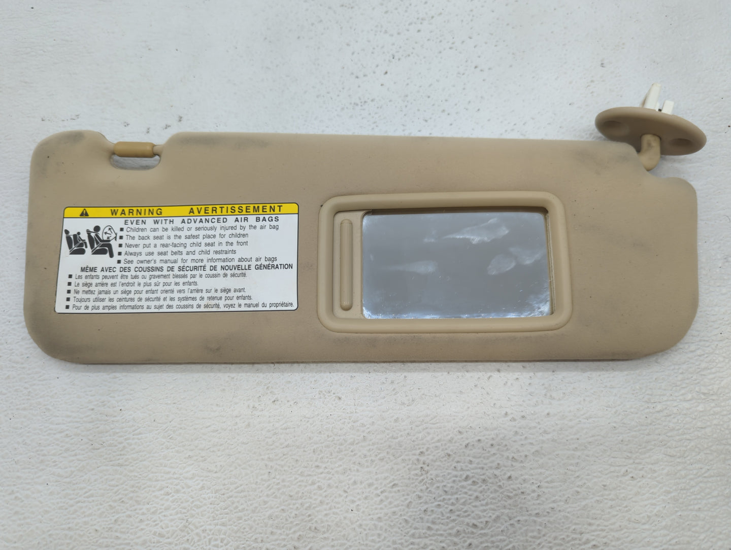 2007-2009 Lexus Es350 Sun Visor Shade Replacement Passenger Right Mirror Fits Fits 2007 2008 2009 OEM Used Auto Parts - Oemu