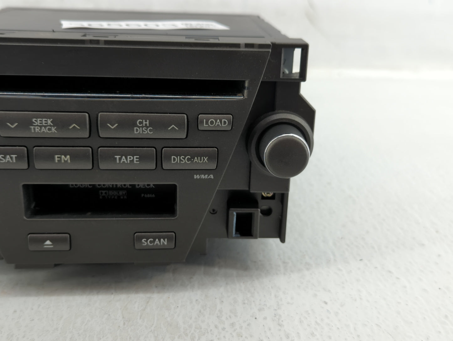 2007-2009 Lexus Es350 Radio AM FM Cd Player Receiver Replacement P/N:86120-33730 Fits Fits 2007 2008 2009 OEM Used Auto Part