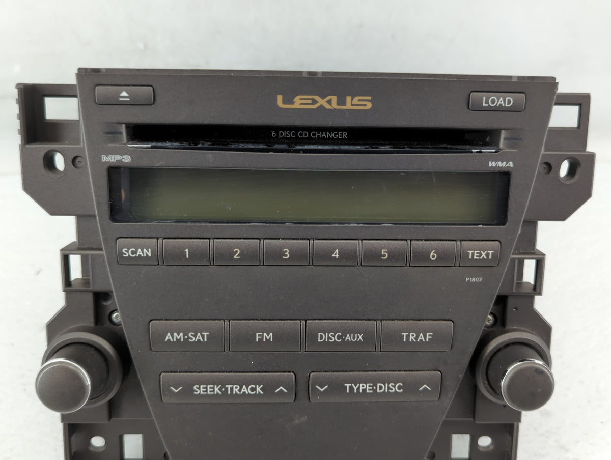 2007-2009 Lexus Es350 Am Fm Cd Player Radio Receiver 572752 - Oemusedautoparts1.com